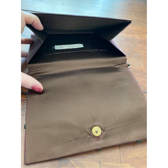 1960s Mid Century Silk Evening Bag France Retro Mod - Picture 6 of 9